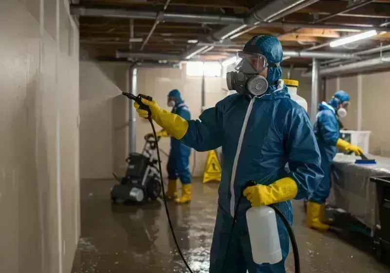 Basement Sanitization and Antimicrobial Treatment process in Advance, MO